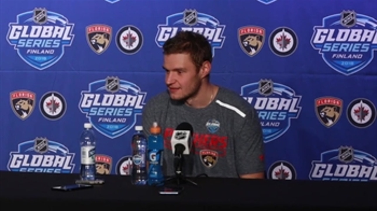 Aleksander Barkov has been able to get some home cooking in Finland