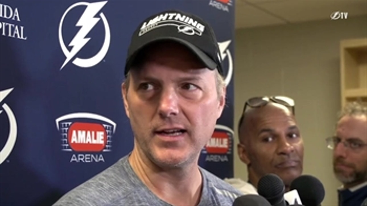 Jon Cooper on seeing a thriving Brian Boyle, facing the Devils