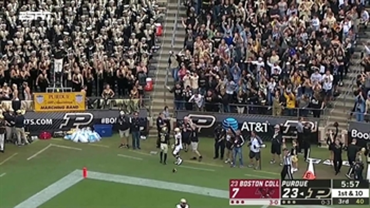 Purdue gets its first win of the season with a 30-13 victory over No. 23 Boston College