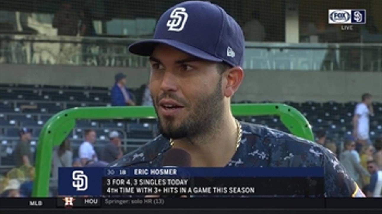 Eric Hosmer goes 3 for 4 in the Padres' win