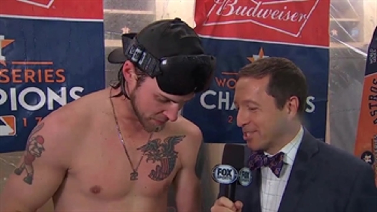 Ken Rosenthal's interview with a shirtless Josh Reddick is tremendous