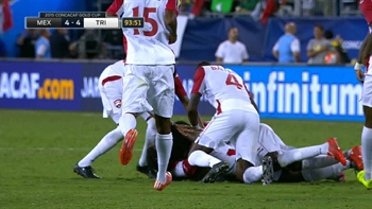 Yohance Marshall levels 4-4 against Mexico - 2015 CONCACAF Gold Cup Highlights