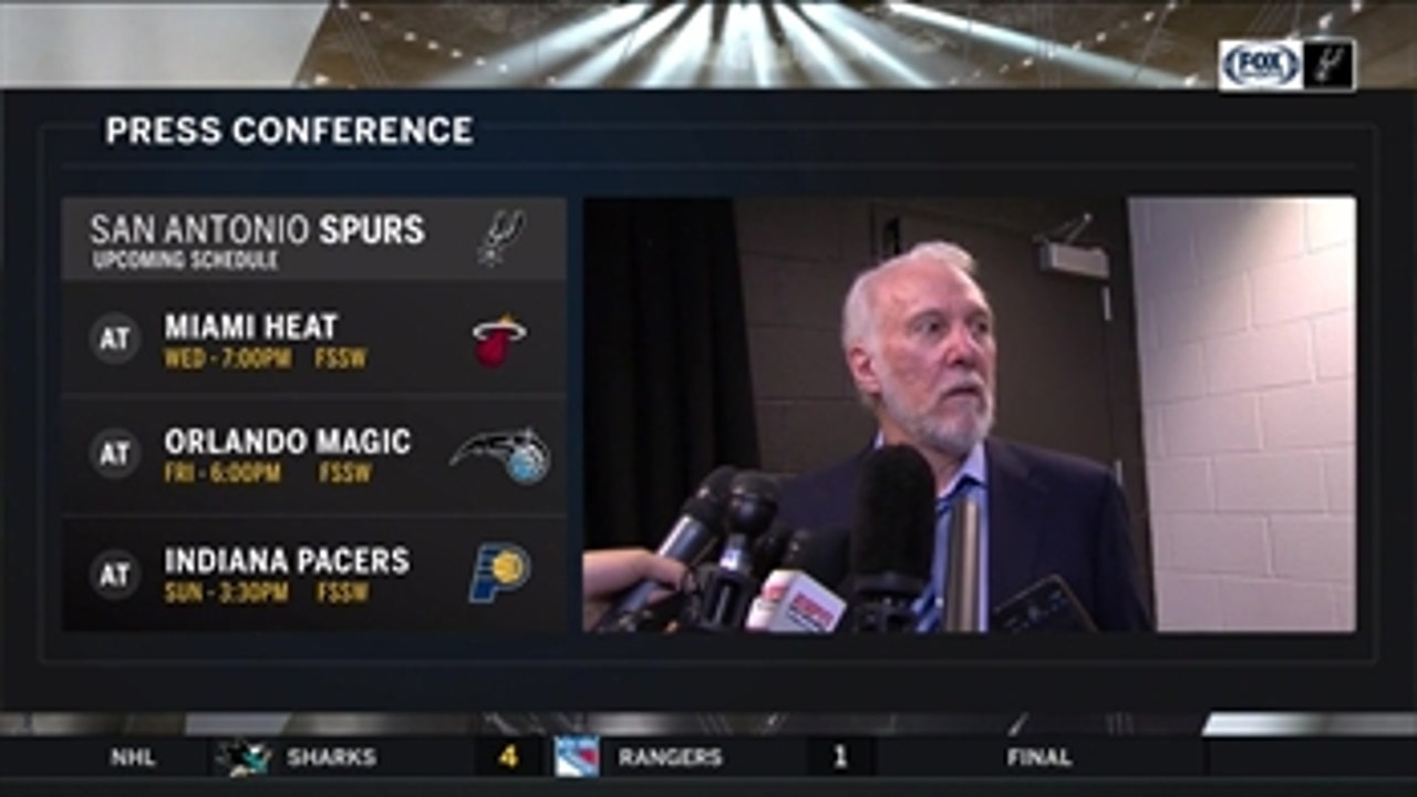 What does Pop say after win over Toronto? ' Spurs Live