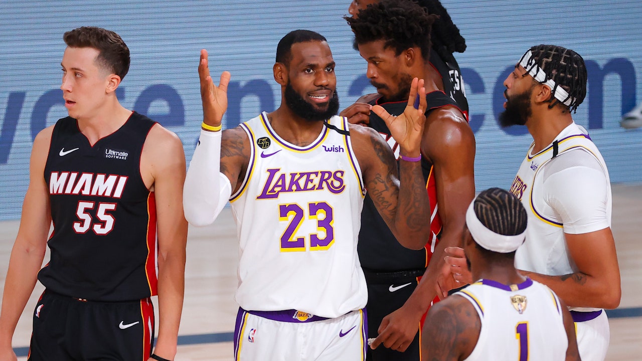 Chris Broussard on Lakers Gm 3 loss to Heat, LeBron walks off court early | FIRST THINGS FIRST