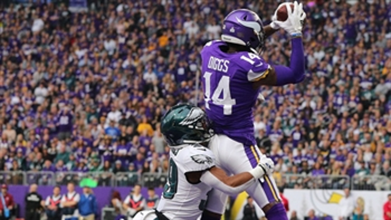 Stefon Diggs 3 TD's give the Vikings 38-20 victory over the Eagles
