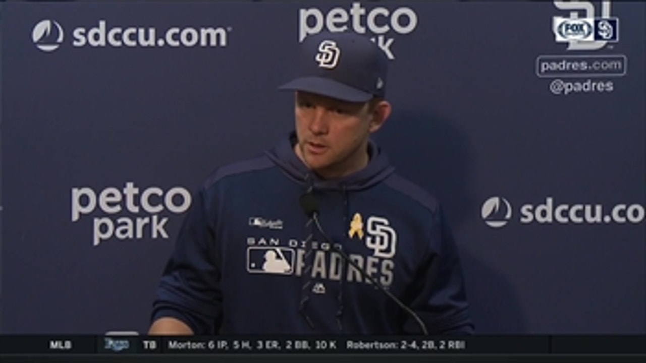 Padres manager Andy Green reflects on shutout win