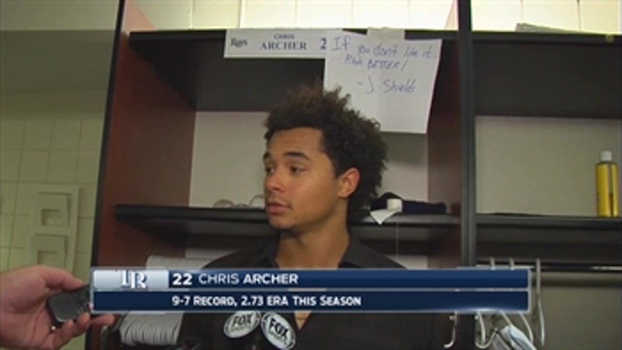 Chris Archer not thinking about run support