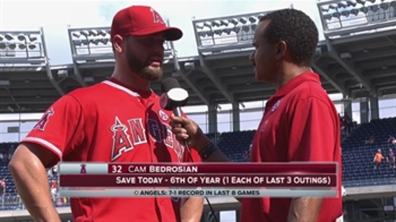 Cam Bedrosian on his sixth save: 'Everytime I come in I'm just trying to throw zeros'
