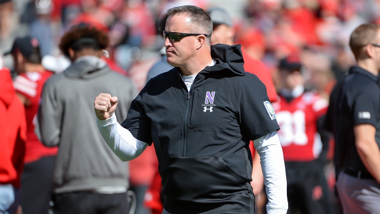 Northwestern head coach Pat Fitzgerald is 'fired up' for Big Ten return to play on face-to-face with Reggie Bush