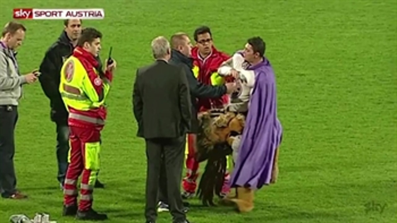 Drunken mascot storms field and everything goes wrong
