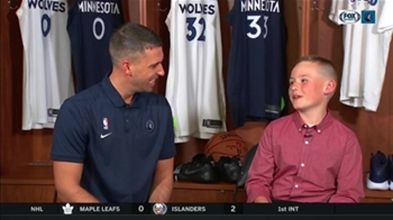 Marney Gellner's son asks Wolves coach Ryan Saunders hard-hitting questions