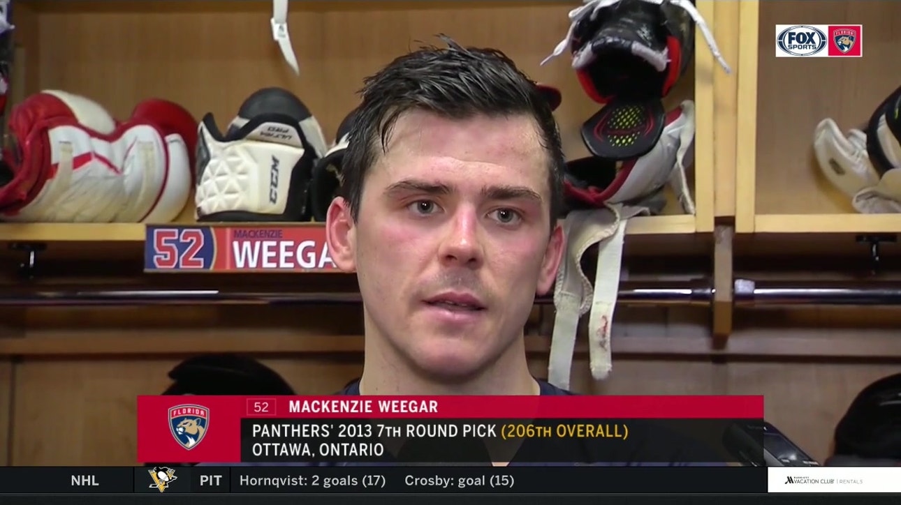 MacKenzie Weegar discusses Panthers' defensive effort after OT loss to Bruins