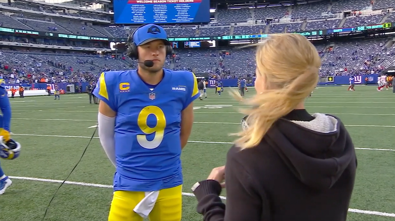 'We have a high standard here' - Matthew Stafford on Rams' 38-11 victory over Giants