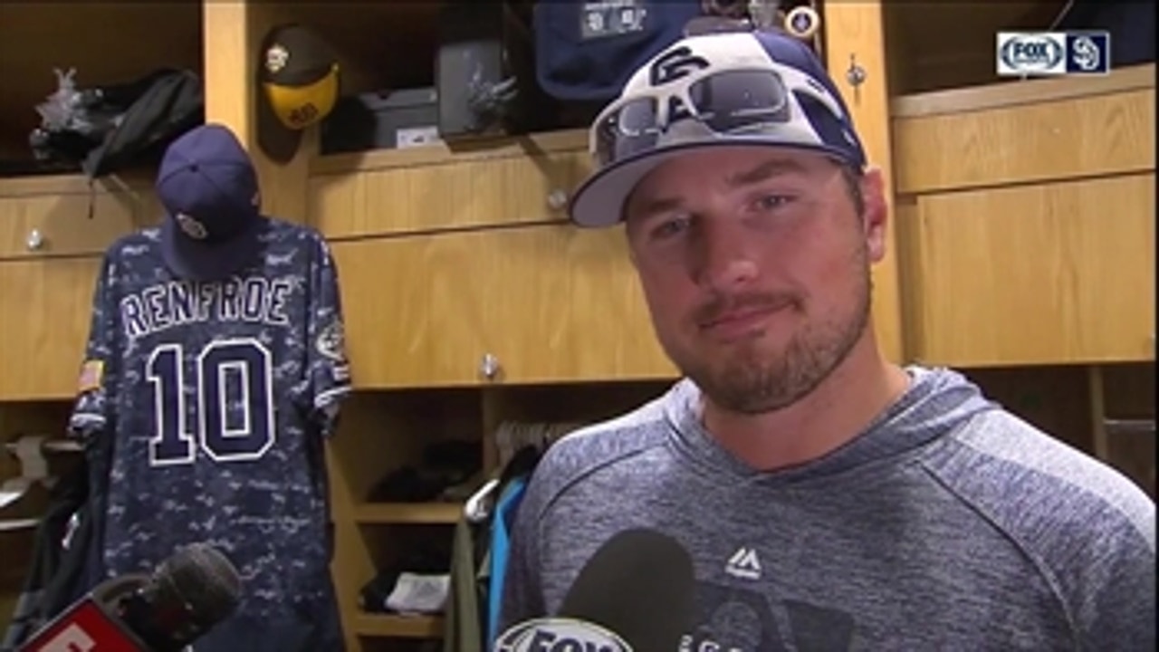 Hunter Renfroe talks about his big night at the plate