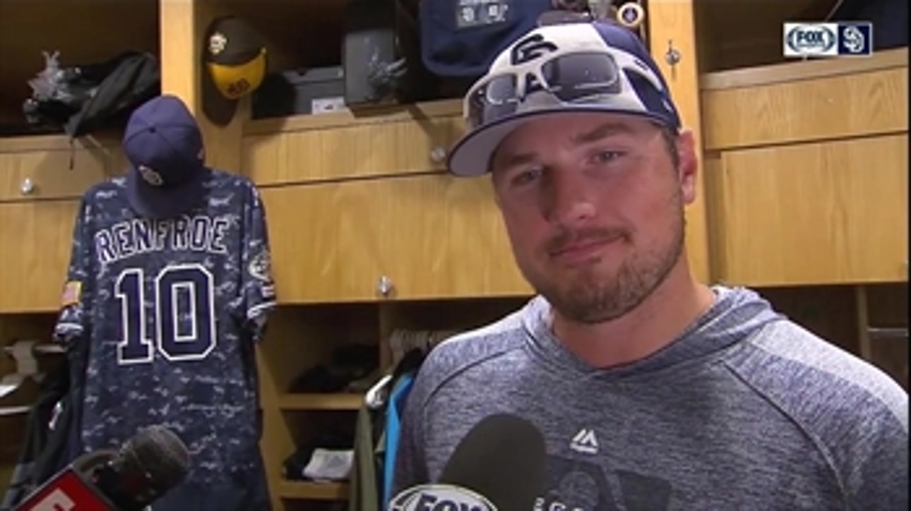 Hunter Renfroe talks about his big night at the plate
