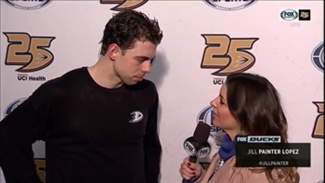 Derek Grant talks about fitting in with the Ducks