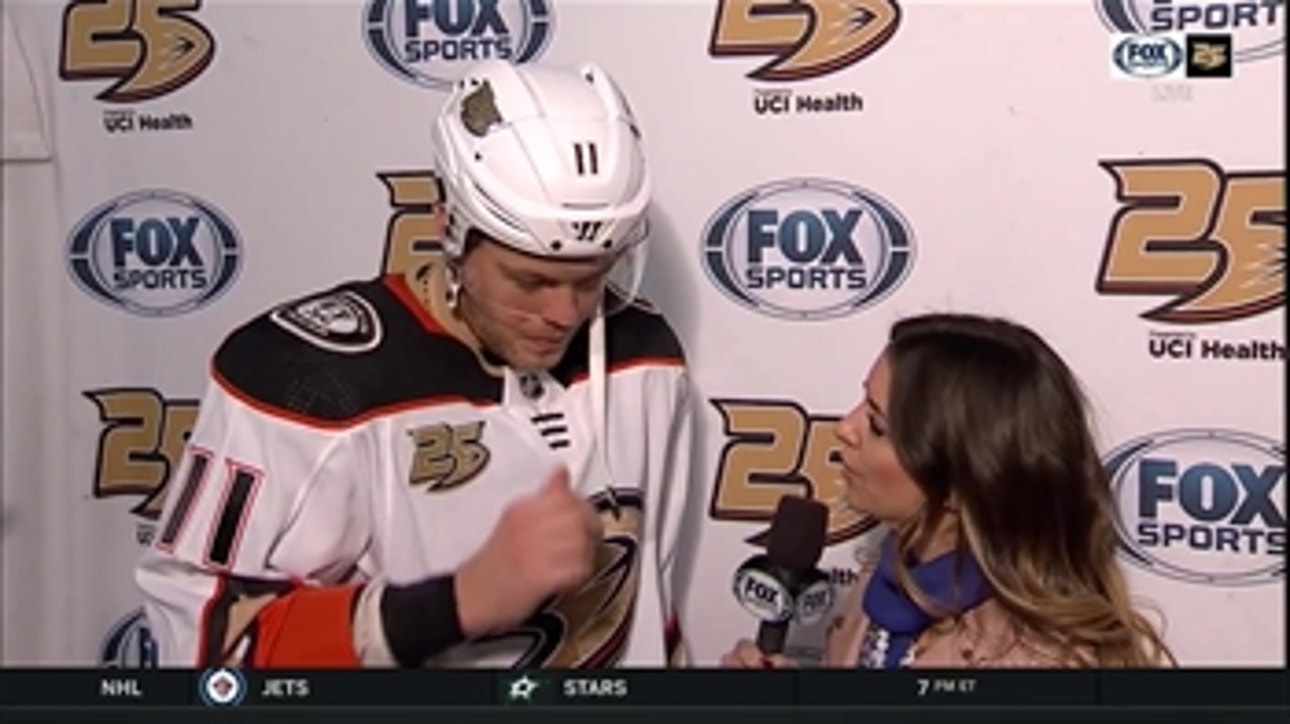 Daniel Sprong on the Ducks second straight win: 'We got the win & that's all that matters'