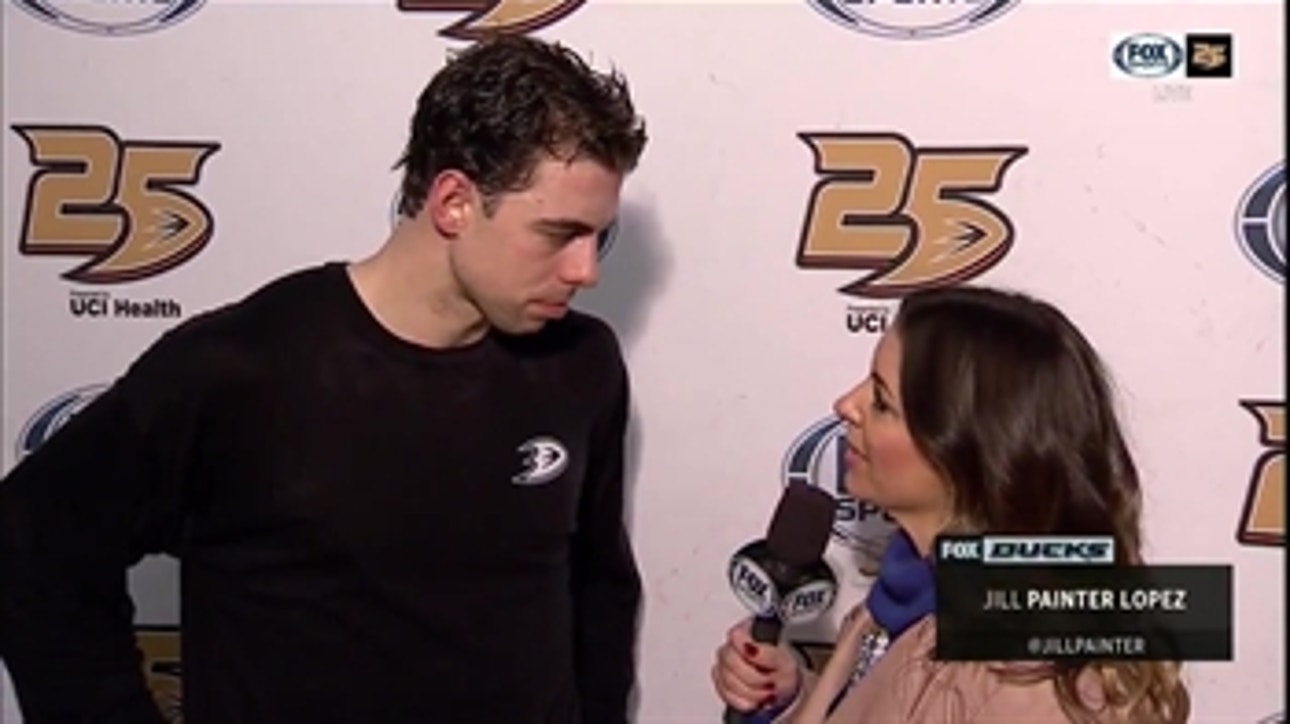 Derek Grant talks about fitting in with the Ducks