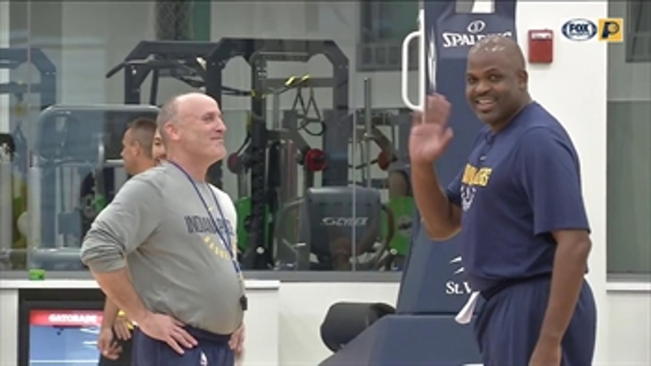 Pacers coach Nate McMillan mic'd up for practice