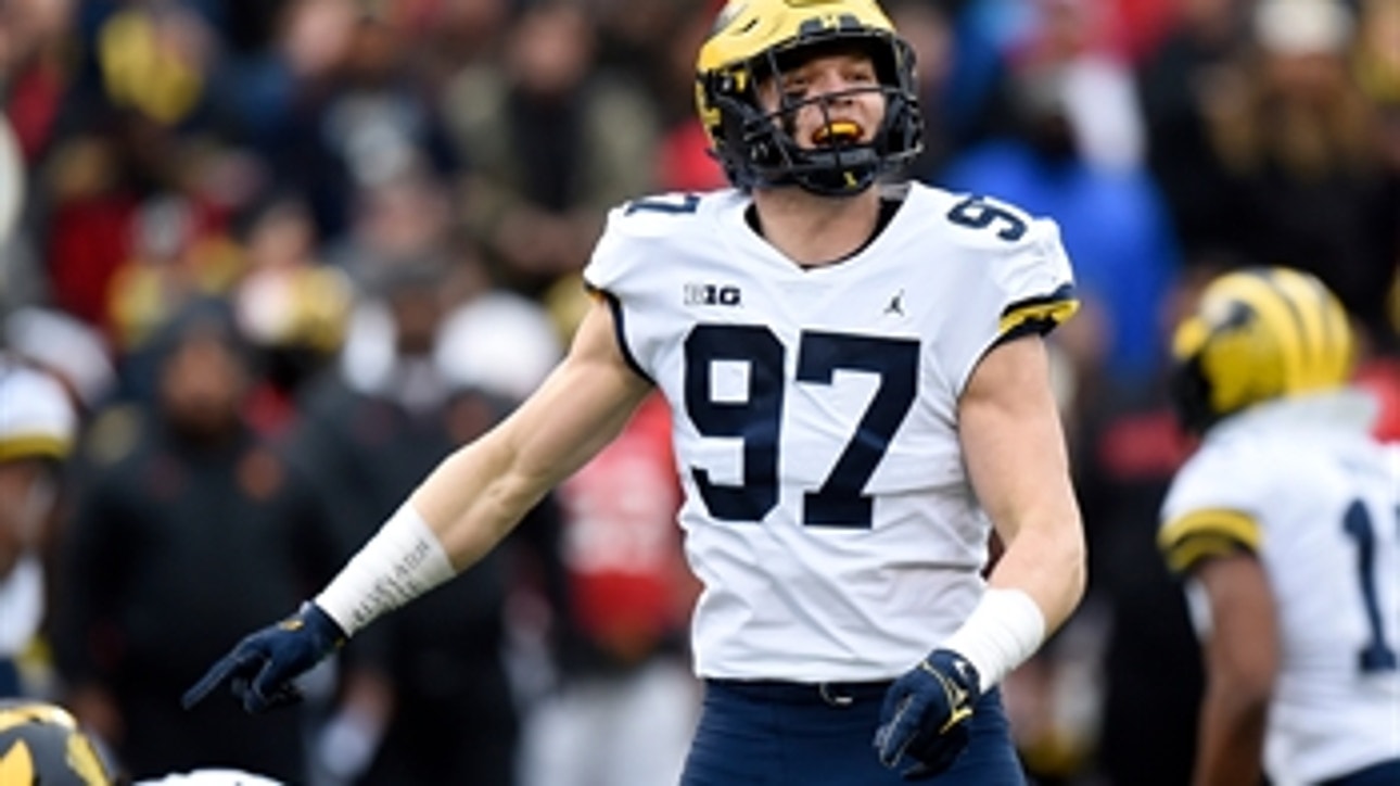 Michigan's Aidan Hutchinson dicusses road to recovery after season-ending injury at Indiana in 2020