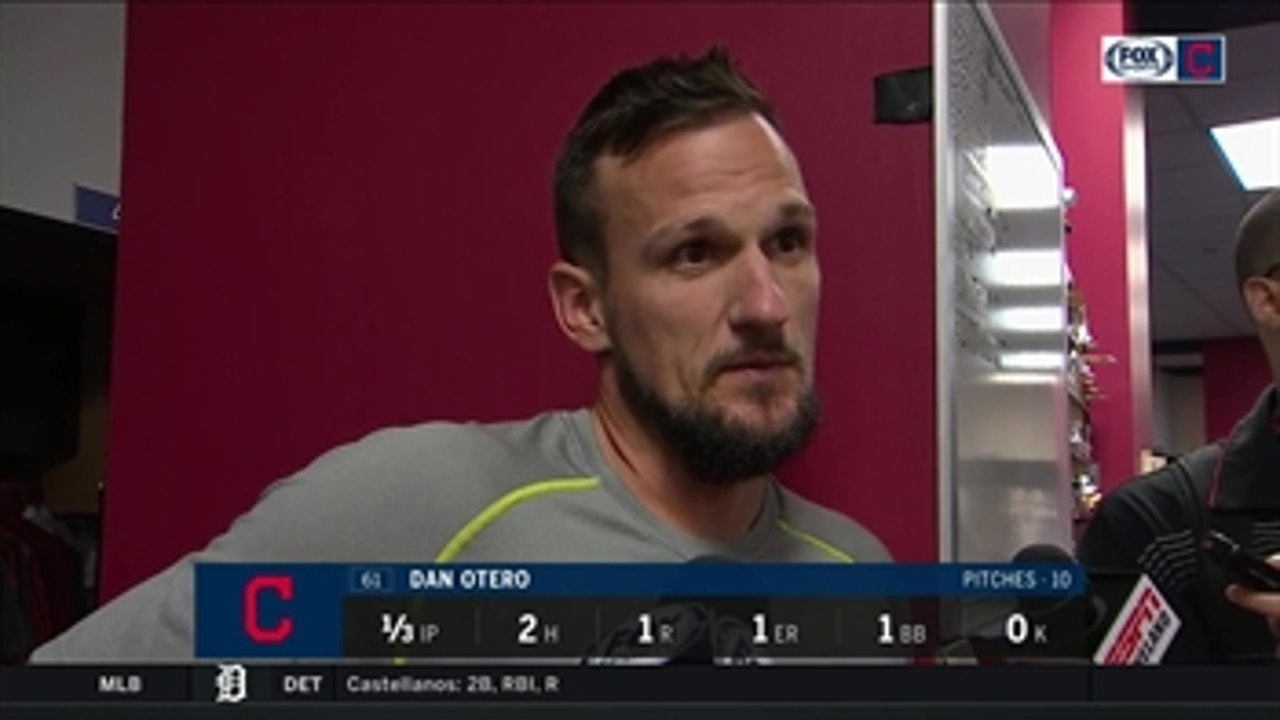 Dan Otero doesn't believe fatigue was a factor in his blown save