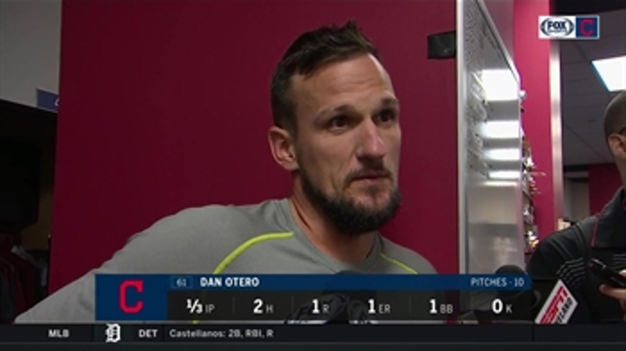 Dan Otero doesn't believe fatigue was a factor in his blown save