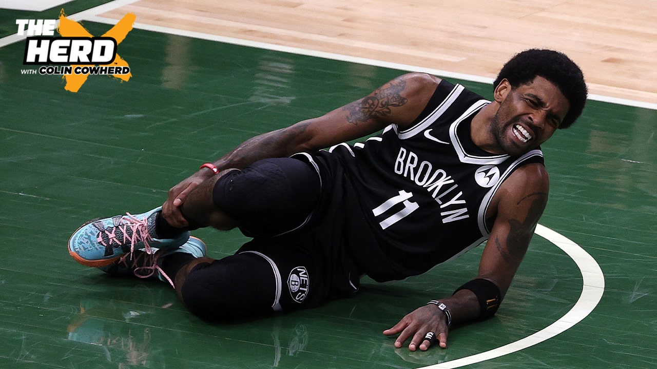 "The Nets' season has come down to health" — Colin Cowherd on Kyrie exiting Game 4 vs. Bucks ' THE HERD