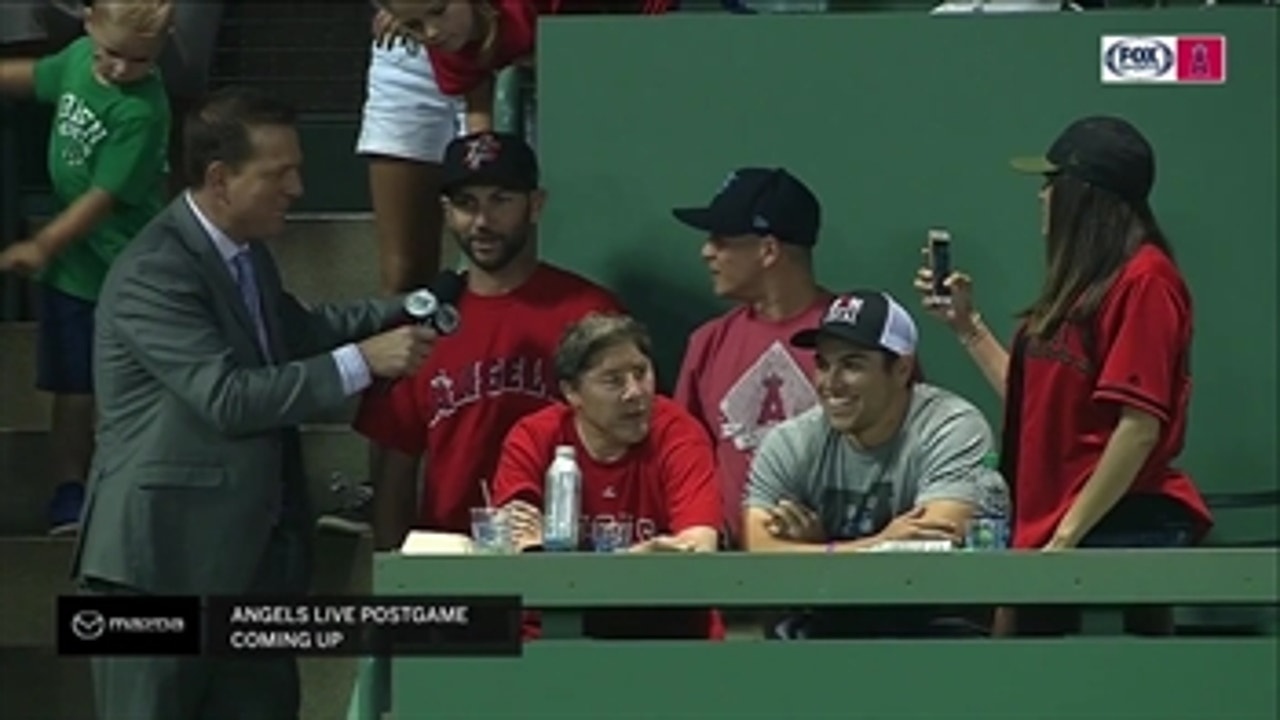 Die-hard Angels fans make trip to Boston and catch Ian Kinsler homer