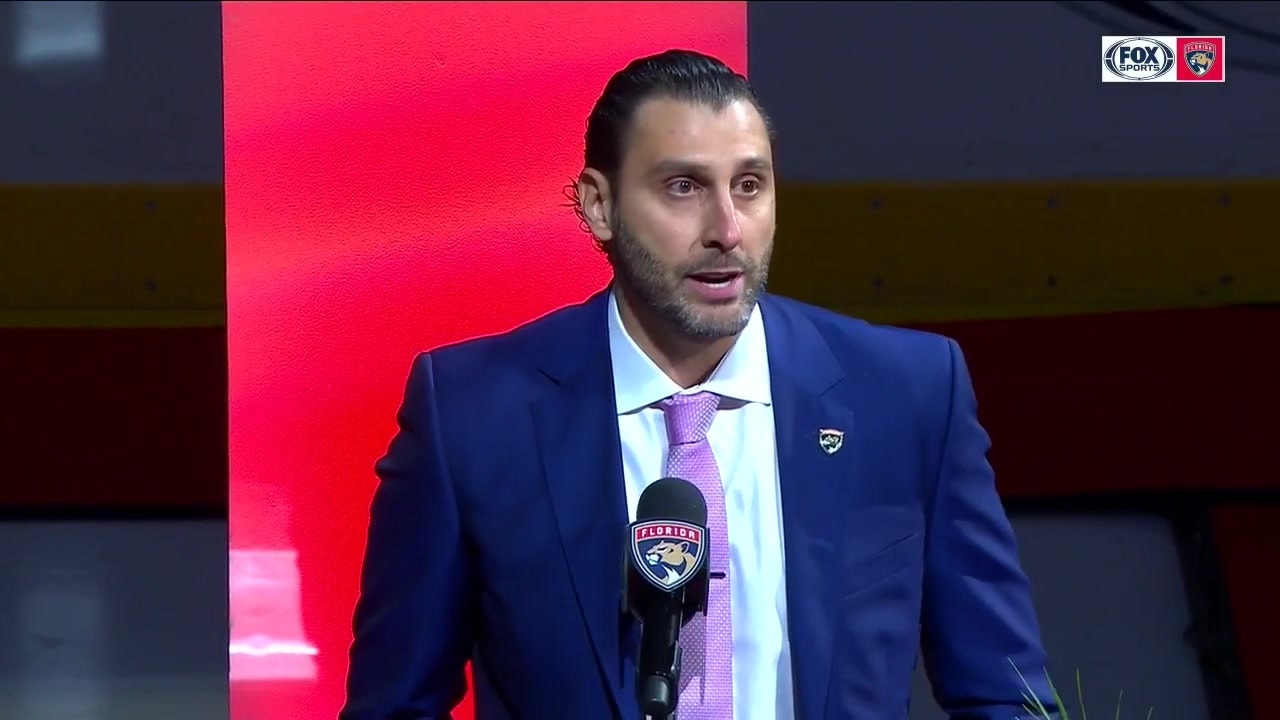 Must-see: Roberto Luongo's Panthers jersey retirement speech