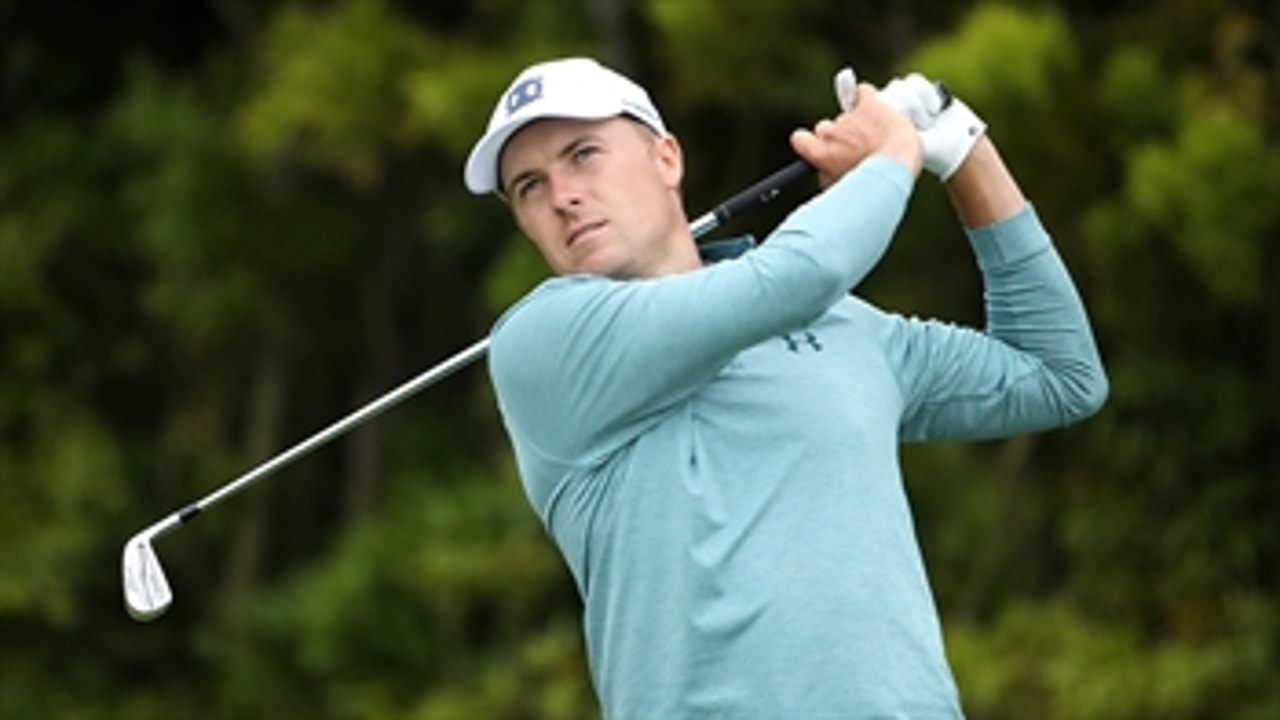 Watch Jordan Spieth's tee shot at the 17th in the opening round of the 2019 U.S. Open