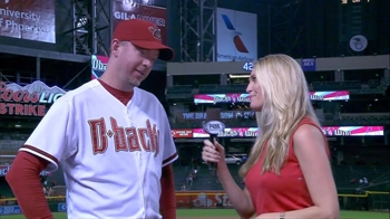 Ziegler celebrates victory over Marlins