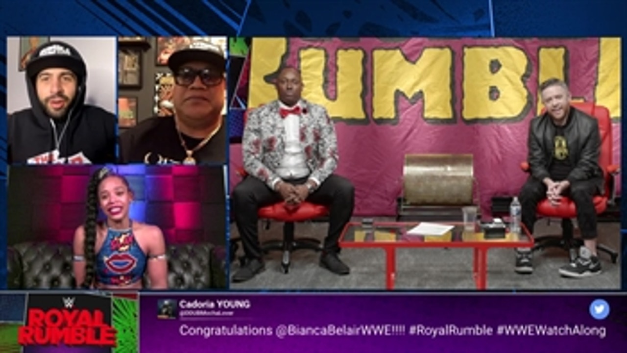 Bianca Belair gets emotional congratulations from Rikishi on WWE Watch Along