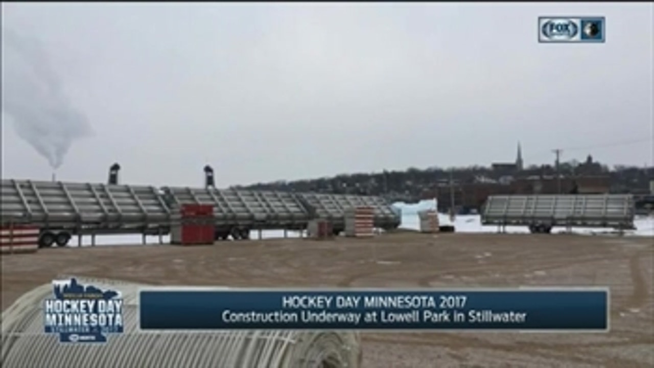 Construction underway in Stillwater for Hockey Day Minnesota