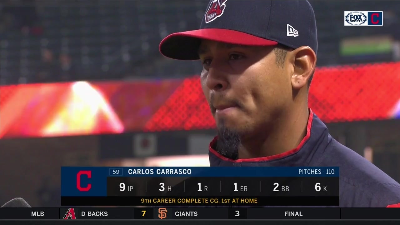Carlos Carrasco throws complete game, Indians win 4th straight