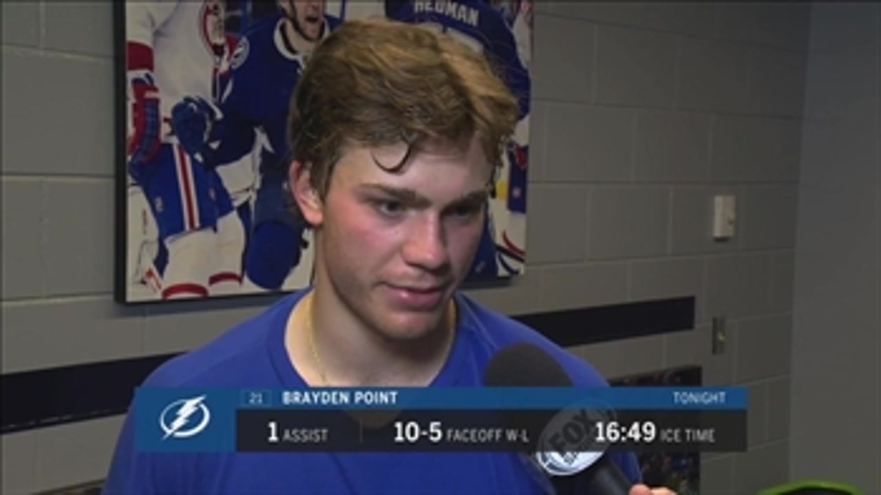 Brayden Point says Lightning were more structured vs. Blues