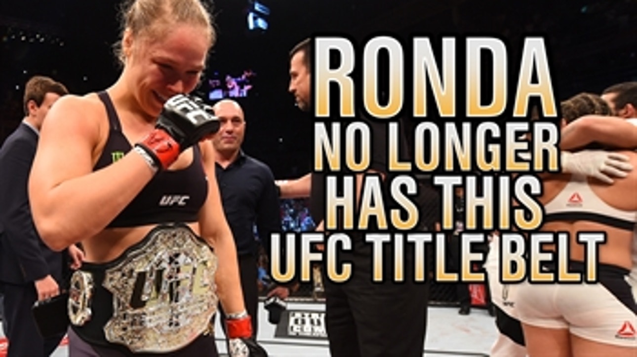 Ronda Rousey no longer has her belt from UFC 190