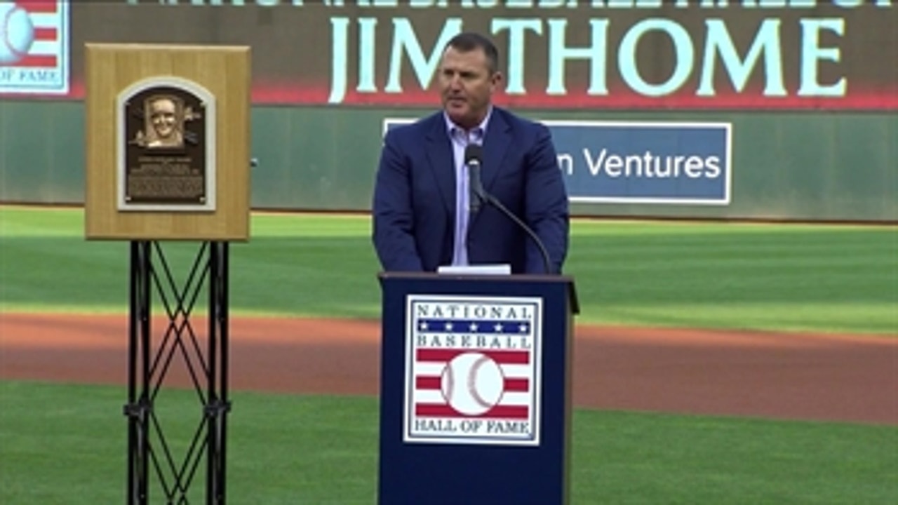 Hall of Famer Jim Thome addresses Target Field