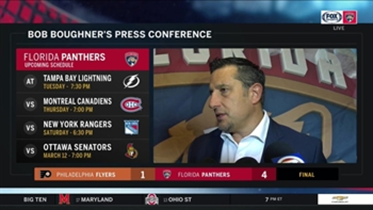 Boughner on playing with the lead: 'We're managing the game better'