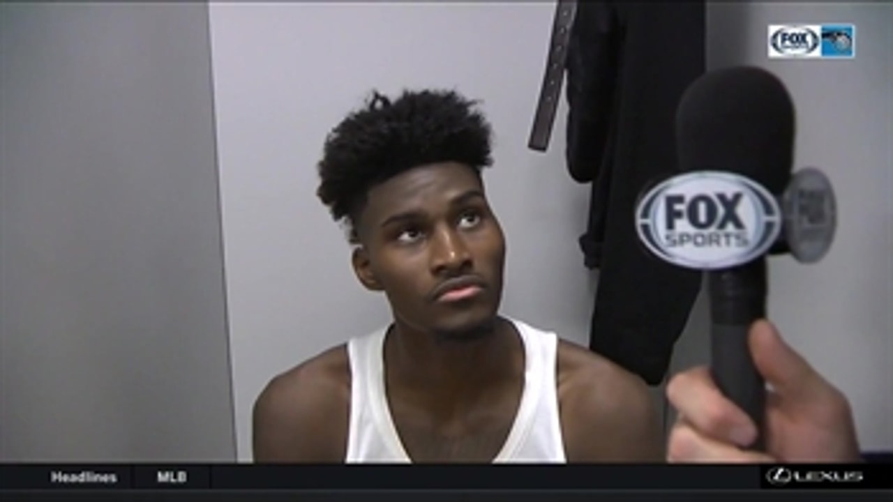 Jonathan Isaac talks about his big night on both ends for Magic