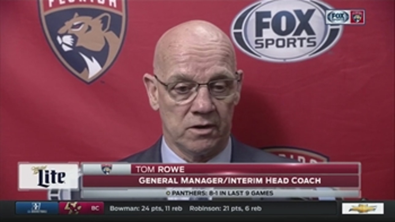 Tom Rowe: I couldn't be more proud of these players