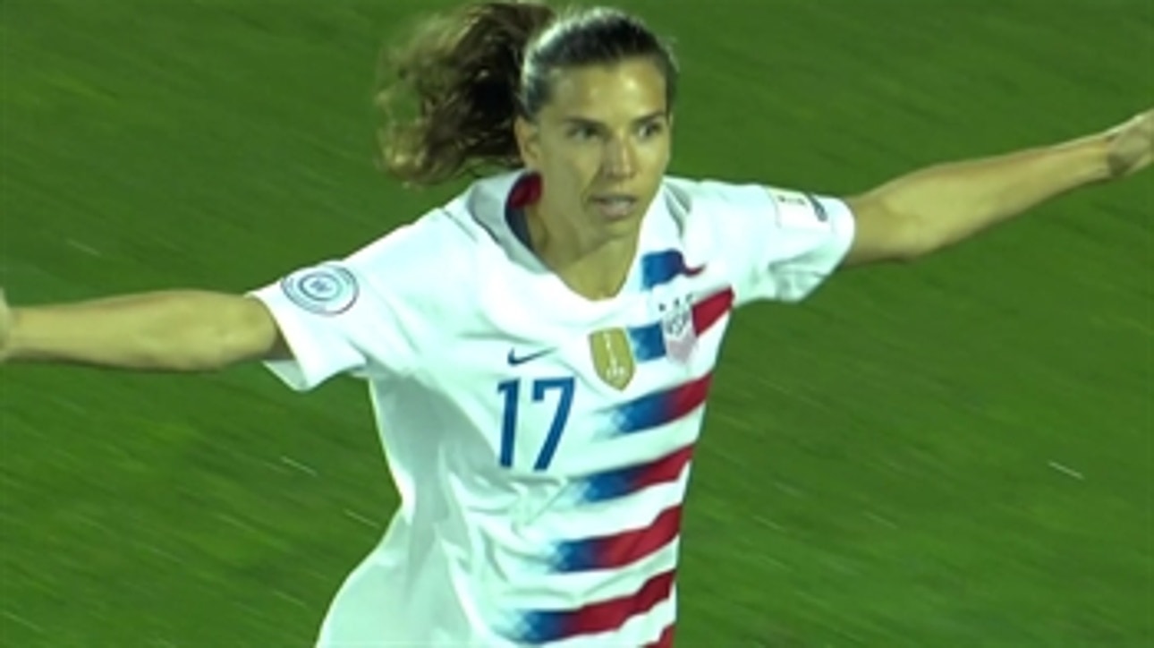 Tobin Heath opens scoring in 2nd minute for USWNT against Jamaica ' 2018 CONCACAF Women's Championship