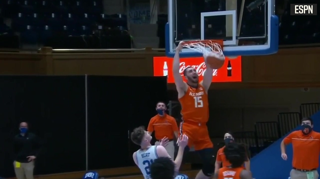 No. 6 Illinois handles No. 10 Duke from start to finish, 83-68, on the road