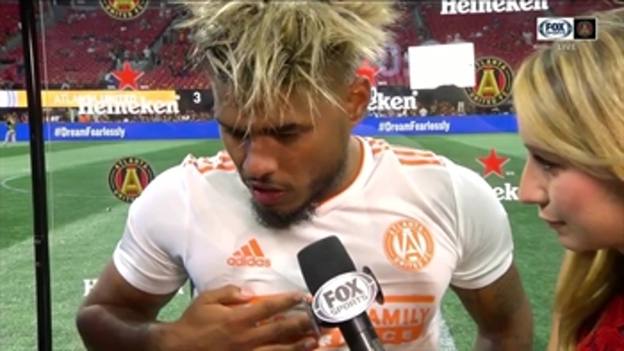 Josef Martinez post-match interview after scoring 27th goal to tie the MLS season record
