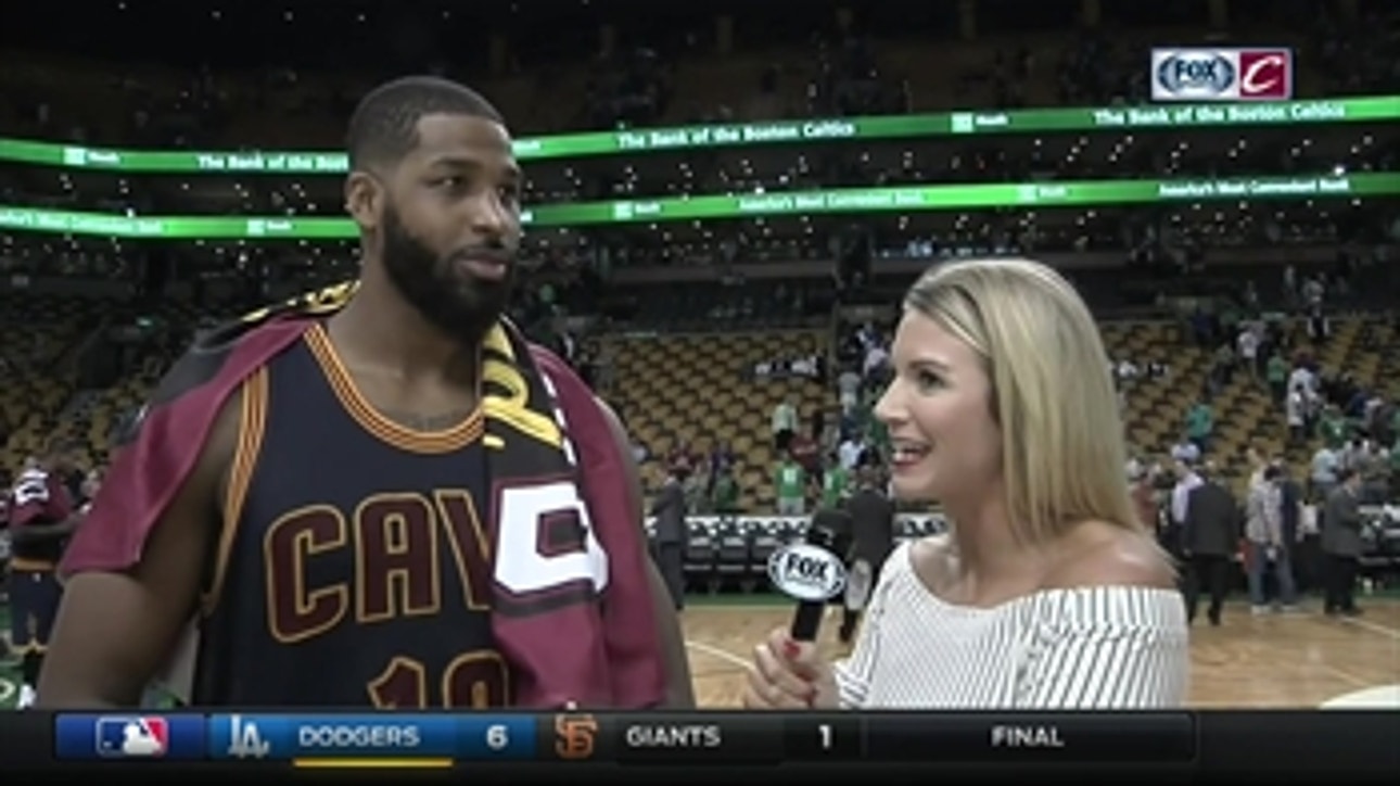 Thompson shares LeBron's words of wisdom to when Celtics got chippy with Cavs
