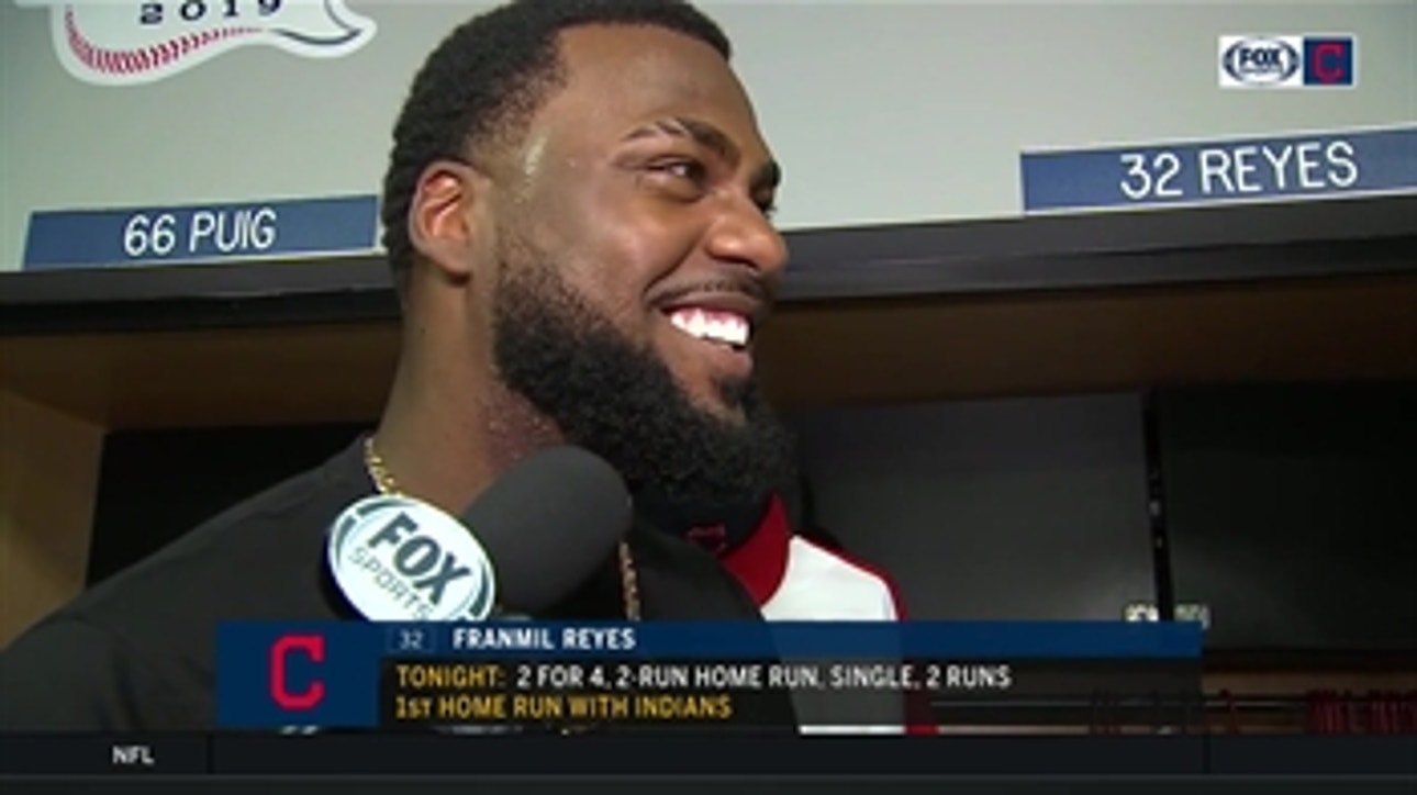 Franmil Reyes expects to start singing very, very soon