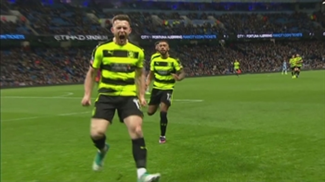 Harry Bunn scores for Huddersfield against Manchester City ' 2016-17 FA Cup Highlights