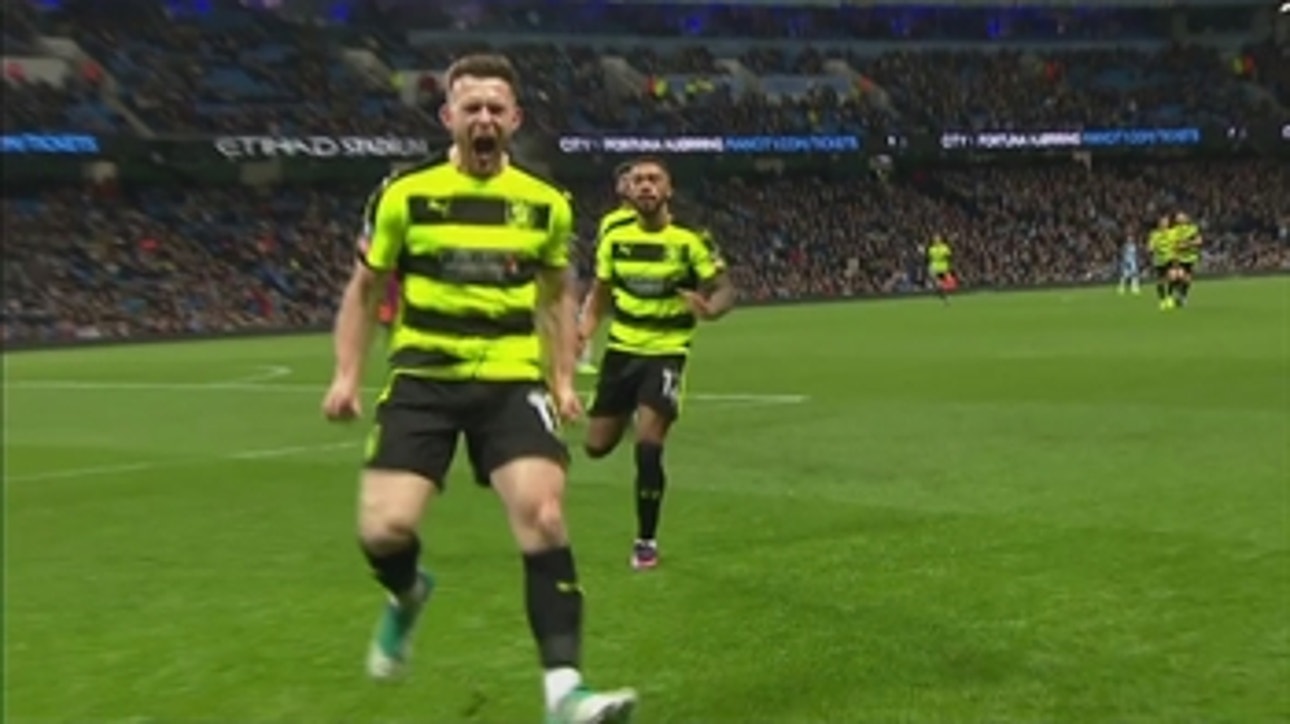 Harry Bunn scores for Huddersfield against Manchester City ' 2016-17 FA Cup Highlights
