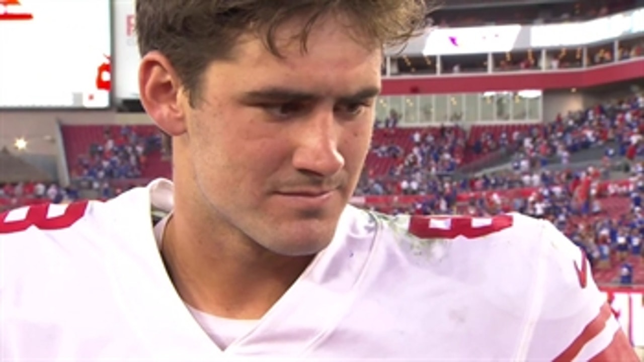 Daniel Jones reflects on first NFL win after leading Giants comeback over Bucs