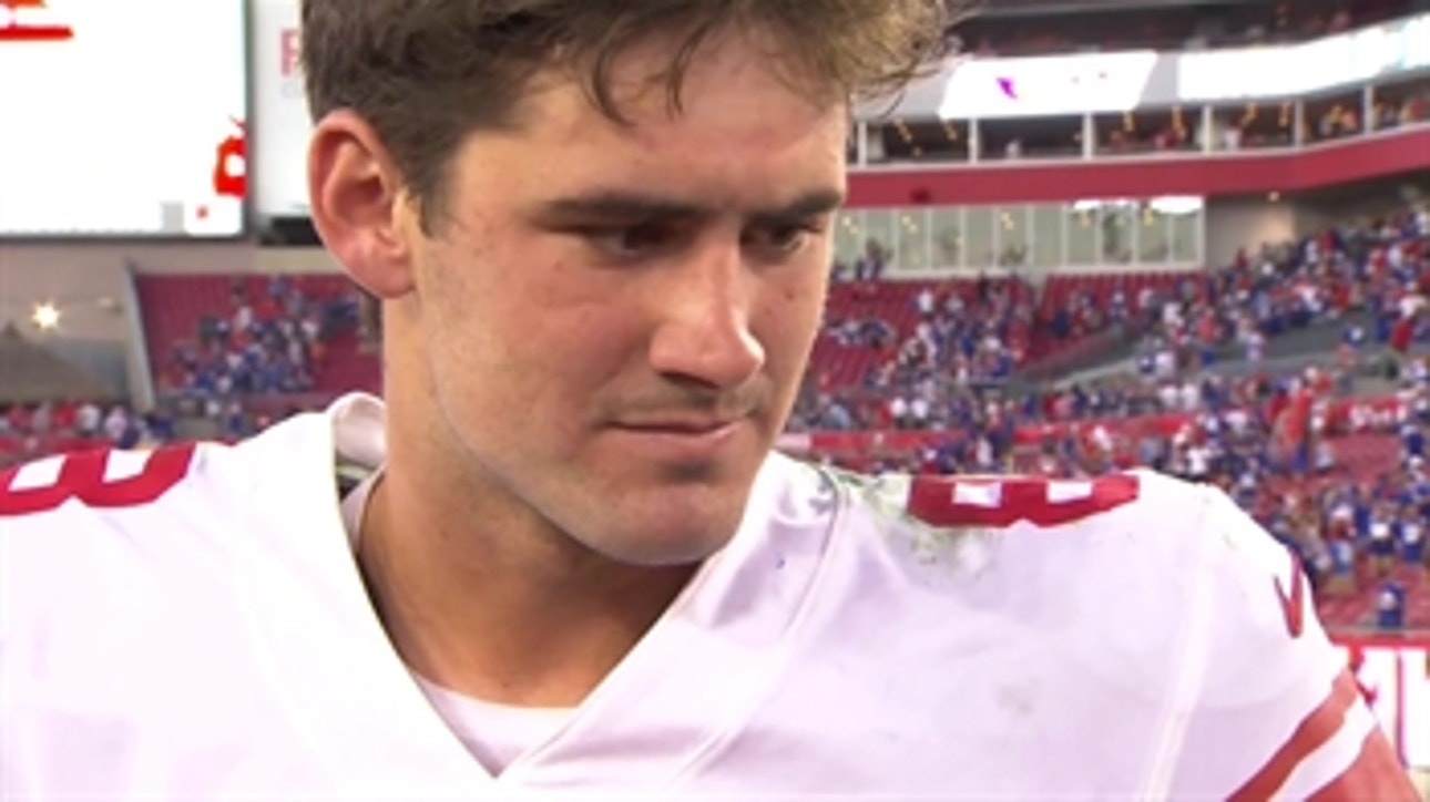 Daniel Jones reflects on first NFL win after leading Giants comeback over Bucs