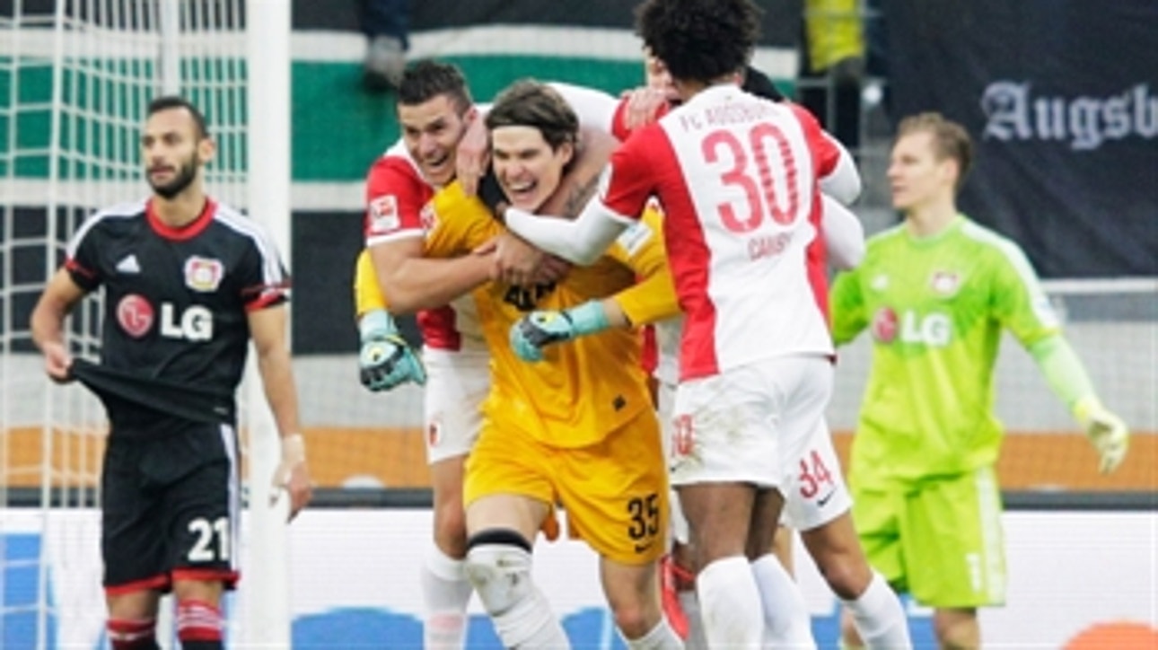 Augsburg goalkeeper scores last-minute equalizer against Bayer Leverkusen